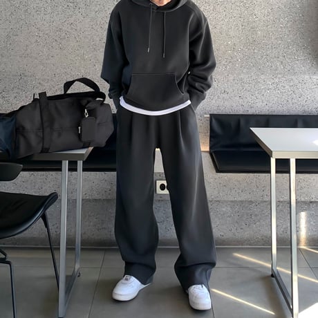 supima pigment wide sweat pants /3color　VG1122