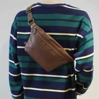 minimal leather body bag /3color　VG1198