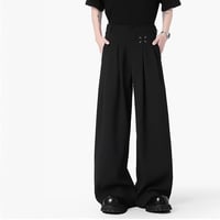 x-detail wide pleat slacks /2color　VM1115