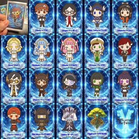 ヴァルアクミニキャラポログラムステッカー（三枚入り※一枚選べる、他二枚ランダム）