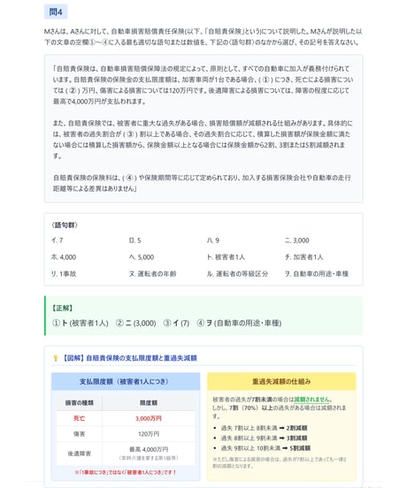 2級FP技能検定（実技試験）きんざい（損保顧客資産相談業務）　2026年5月公表　詳細解説レポート