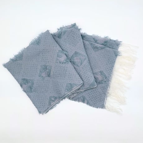 OLN scarves「tear（テアー）」smoky cyan