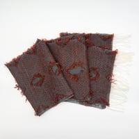 OLN scarves「tear（テアー）」dark terra cotta