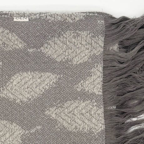 OLN scarves「happa blanket shawl（ハッパブランケットショール）」light gray