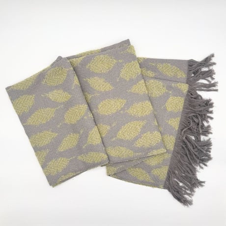 OLN scarves「happa blanket shawl（ハッパブランケットショール）」jasmine yellow