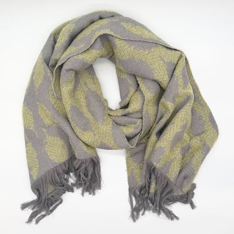OLN scarves「happa blanket shawl（ハッパブランケットショール）」jasmine yellow