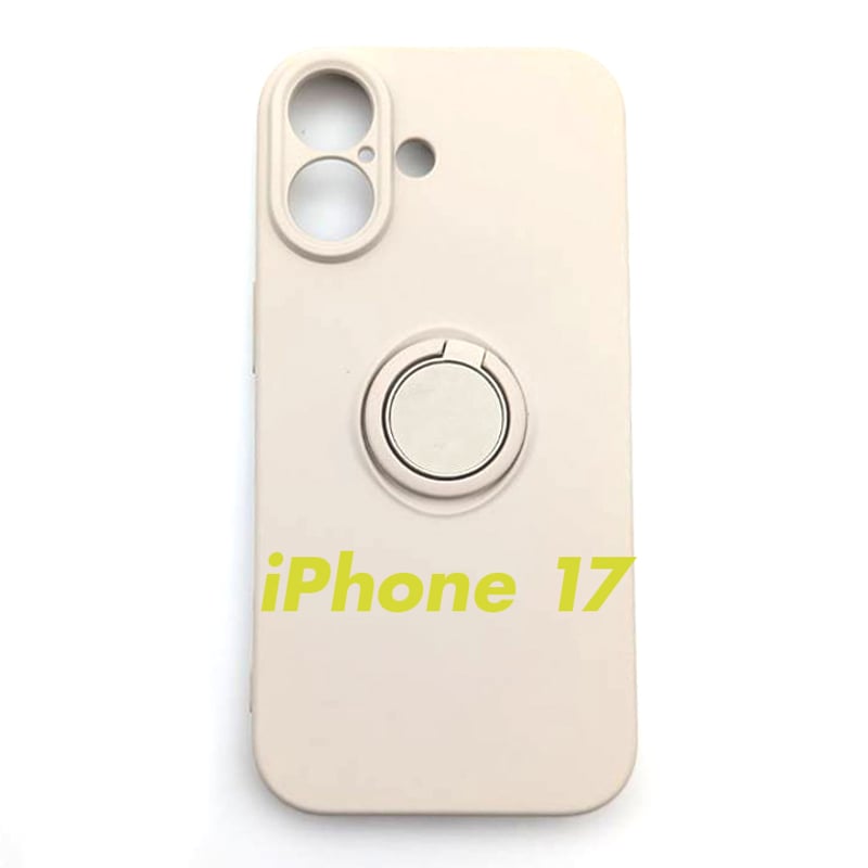スマートフォン・携帯電話 iPhone用シリコンケース ホワイト・ドット 17