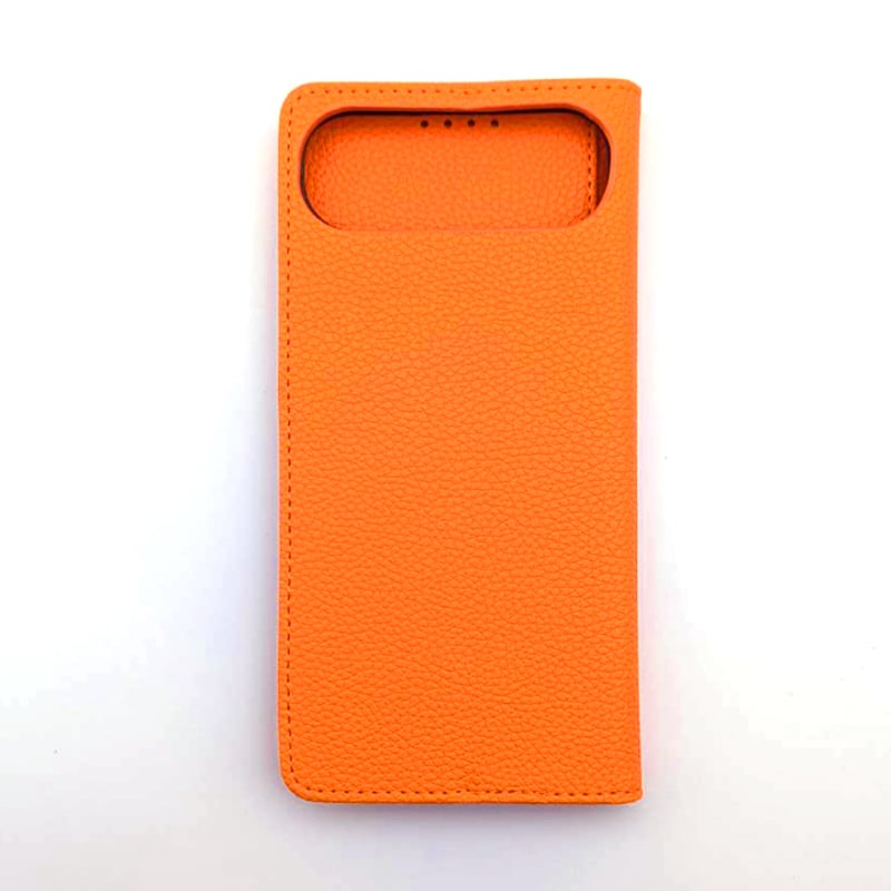 iPhone17 手帳型 レザーケース オレンジ | ARL mobile supplies