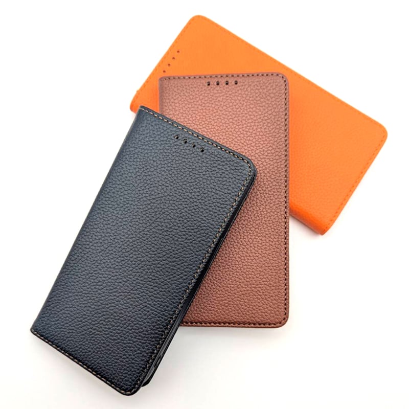 iPhone17 手帳型 レザーケース オレンジ | ARL mobile supplies