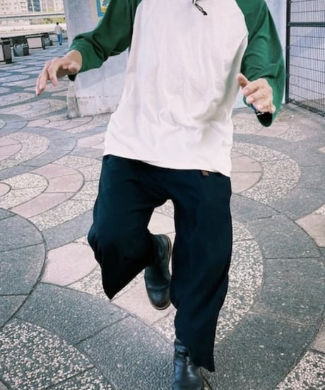 DA'S/One Side Raglan Mid-length Sleeve Tee (DA'Sのワンサイドラグランティー )