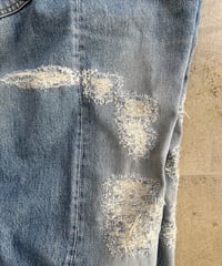 PATRINIA, W36, 9.5H / Hand Stitched Woven Denim Pants “501”(パトリニアの501, ハンドステッチ9.5時間)