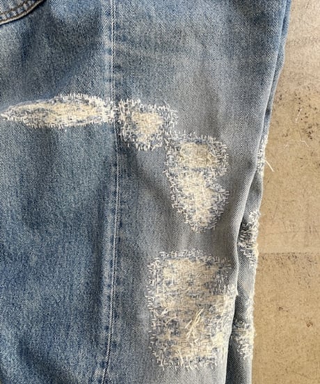PATRINIA, W36, 9.5H / Hand Stitched Woven Denim Pants “501”(パトリニアの501, ハンドステッチ9.5時間)