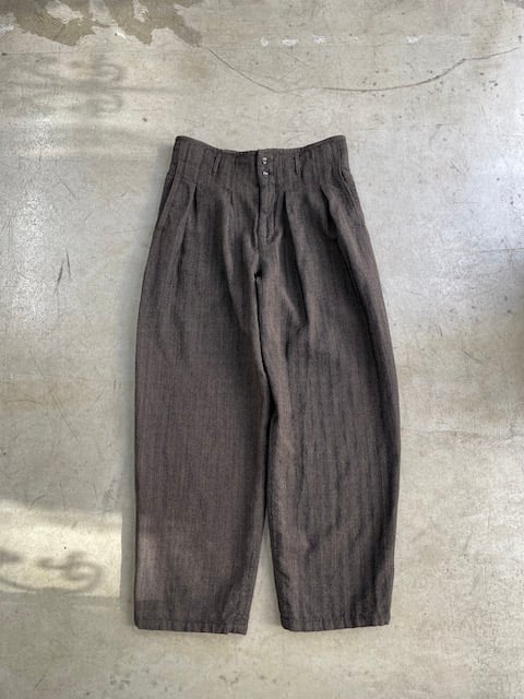kaval / phoenix pants 'wool dobby herringbone'(