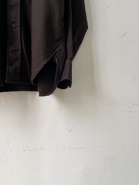 kaval/ standard shirt ”silk twill brushed linin