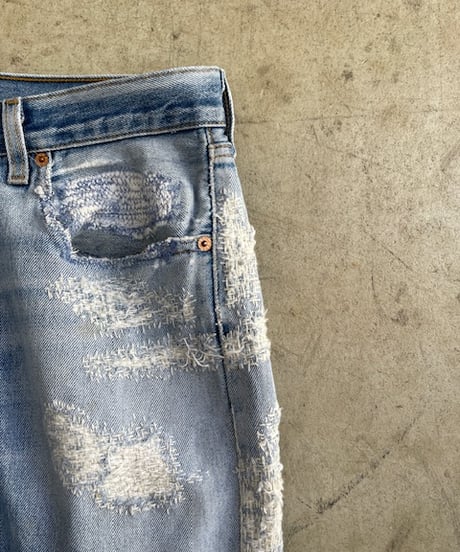 PATRINIA, W36, 10H / Hand Stitched Woven Denim Pants “501”(パトリニアの501, ハンドステッチ10時間)