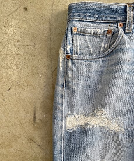PATRINIA, W36, 10H / Hand Stitched Woven Denim Pants “501”(パトリニアの501, ハンドステッチ10時間)