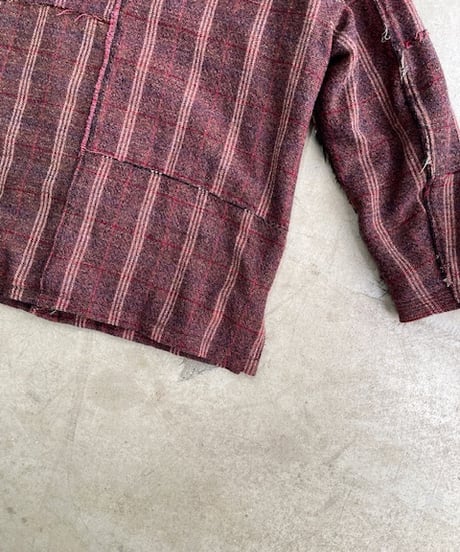 DA'S One-off Pieces  / Lucas blouson with PATRINIA “red check wool”(1点ものブリティッシュウールリュカブルゾン)