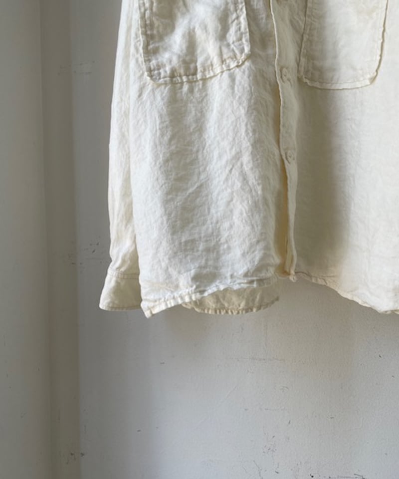 kaval / wide long sleeve shirt box hem 