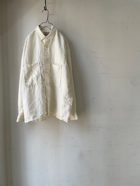 kaval シルクシャツ kaval / wide long sleeve shirt box hem 