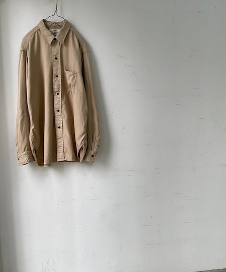 kaval/ standard shirt ”silk twill brushed linin