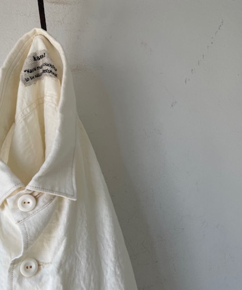 kaval / wide long sleeve shirt box hem 