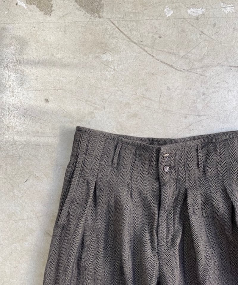 kaval / phoenix pants 'wool dobby herringbone'(