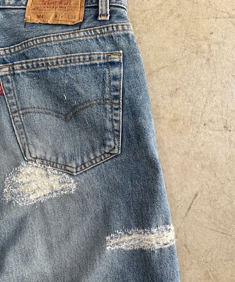 PATRINIA, W36, 9.5H / Hand Stitched Woven Denim Pants “501”(パトリニアの501, ハンドステッチ9.5時間)