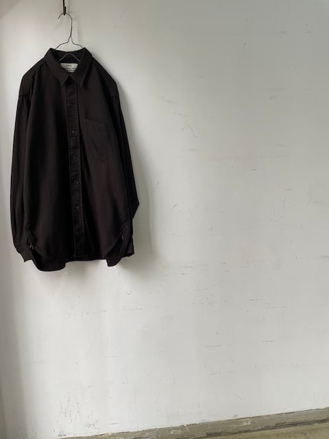 kaval/ standard shirt ”silk twill brushed linin