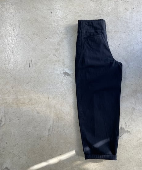 kaval / phoenix pants-bradford systems cotton/black (カヴァルのかっちょ良い素材の黒いフェニックスパンツ)