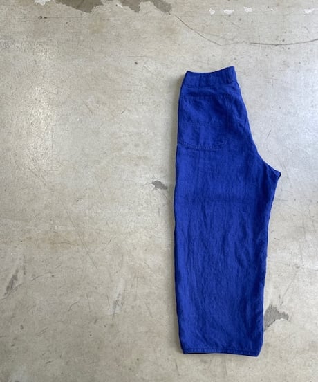 kaval / arya pants "indigo linen washer"(カヴァルの青いアリヤパンツ)
