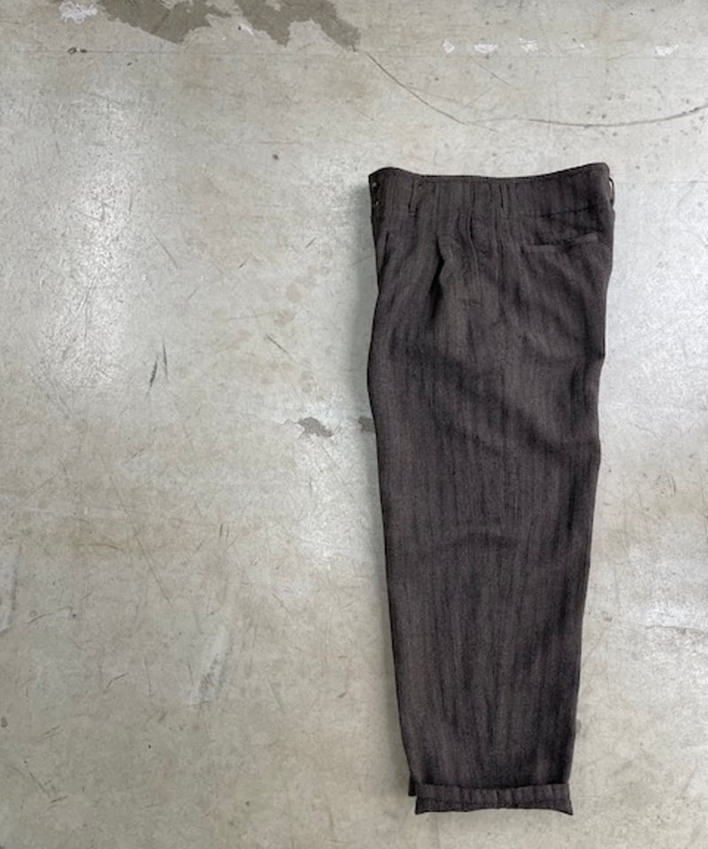kaval / phoenix pants 'wool dobby herringbone'(