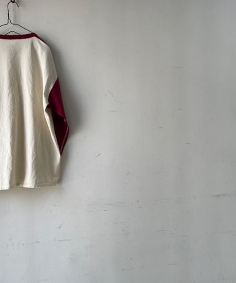 DA'S/One Side Raglan Mid-length Sleeve Tee (DA'Sのワンサイドラグランティー )
