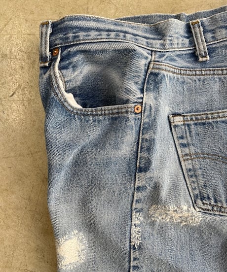 PATRINIA, W34, 8H-A / Hand Stitched Woven Denim Pants “501”(パトリニアの501, ハンドステッチ8時間)