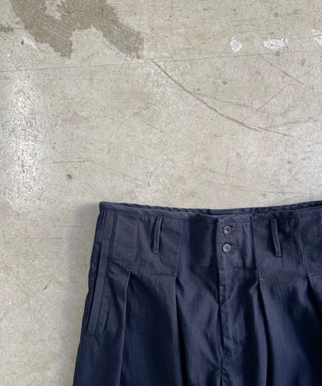 kaval/ phoenix pants-bradford systems cotton/navy (カヴァルのかっちょ良い素材のフェニックスパンツ)