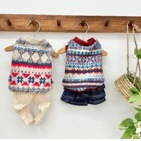 DOGSノルディック柄ニット　DOGS Nordic Fair Isle Knit