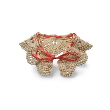DOGSレースリボン付け襟　DOGS Lace Ribbon Collar