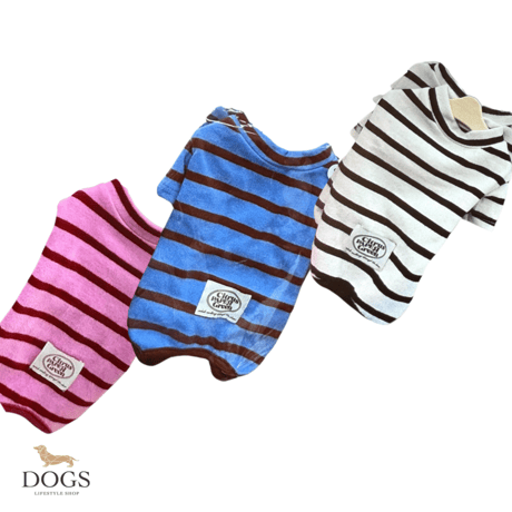 DOGSボーダーロンパース　DOGS Border Rompers