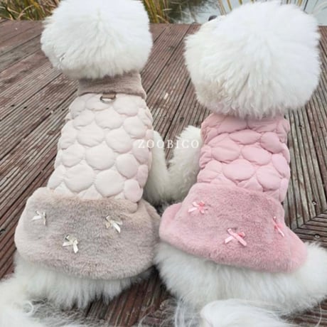 DOGSファーキルティングコート　DOGS Quilted Coat with Fur