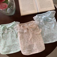 DOGS フラワーレース襟トップス　DOGS Flower Lace Collar Top
