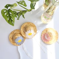 フラワーストローハット  Flower Straw Hat