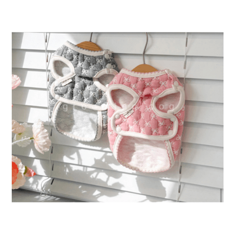 DOGSリボンキルティングベスト　DOGS Ribbon Quilted Vest