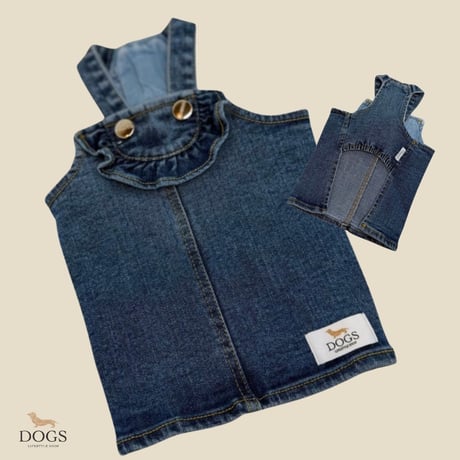 DOGSデニムオーバーオール　DOGS Denim Overall