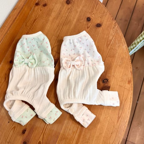 DOGS 小花リボンオールインワン　DOGS Petit Fleur All-in-One