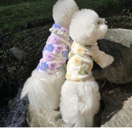 DOGSフラワーボアフリル　DOGS Floral Fleece Frill Top