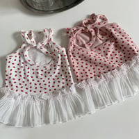 DOGS ストロベリーフリルワンピース　DOGS Strawberry Frill Dress