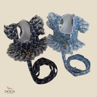 DOGSフリルデニムハーネス　DOGS Frill Denim Harness