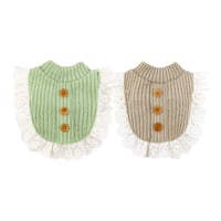 DOGS ナチュラルレースフリルニット　DOGS Natural Lace Knit