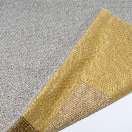 Kawari-Tsuzure cushion cover ／ lumber ／gold&brown