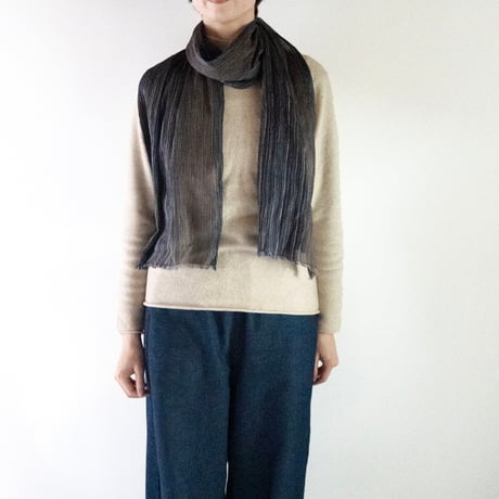 hikariful　long scarf　gray