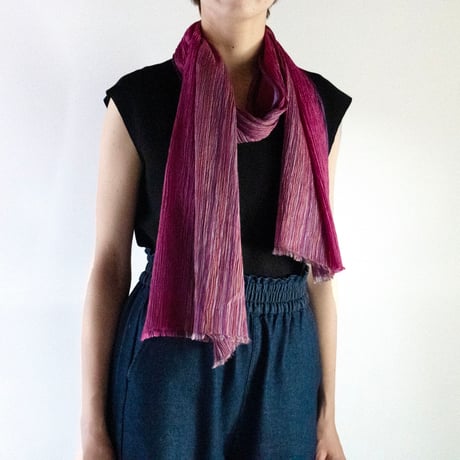 hikariful  long scarf / pink